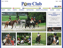 Tablet Screenshot of ponyclub.org