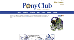 Desktop Screenshot of northeast.ponyclub.org