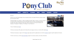 Desktop Screenshot of bigsky.ponyclub.org