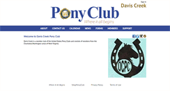 Desktop Screenshot of daviscreek.ponyclub.org