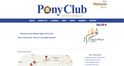 Desktop Screenshot of midwest.ponyclub.org