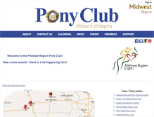 Tablet Screenshot of midwest.ponyclub.org