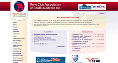 Desktop Screenshot of ponyclub.asn.au