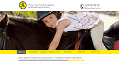 Desktop Screenshot of ponyclub.ch