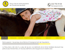 Tablet Screenshot of ponyclub.ch