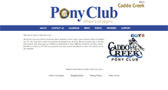 Desktop Screenshot of caddocreek.ponyclub.org
