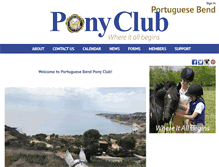 Tablet Screenshot of portuguesebend.ponyclub.org