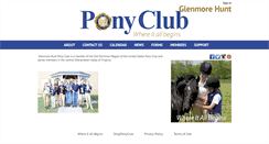 Desktop Screenshot of glenmorehunt.ponyclub.org