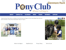 Tablet Screenshot of glenmorehunt.ponyclub.org