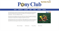 Desktop Screenshot of norfolkhunt.ponyclub.org