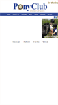Mobile Screenshot of intheirons.ponyclub.org