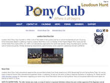 Tablet Screenshot of loudounhunt.ponyclub.org