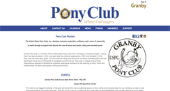 Desktop Screenshot of granby.ponyclub.org