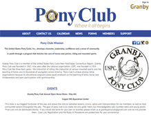 Tablet Screenshot of granby.ponyclub.org