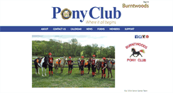 Desktop Screenshot of burntwoods.ponyclub.org